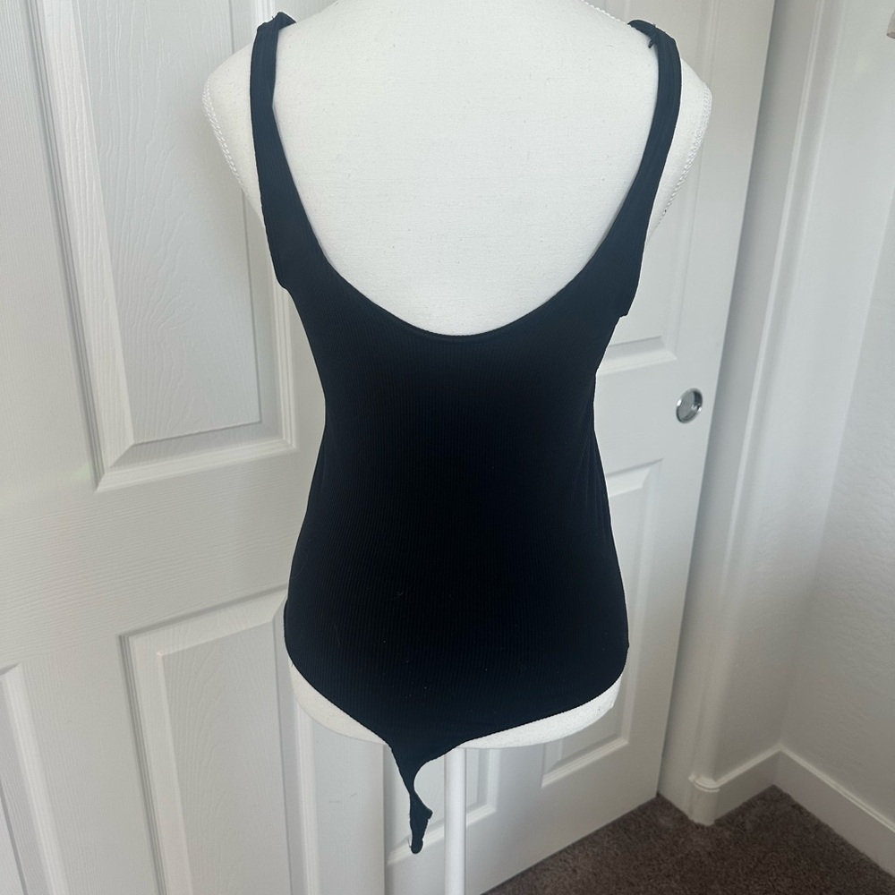 A&F Basic Black Tank Body Suit - Picture 2 of 3